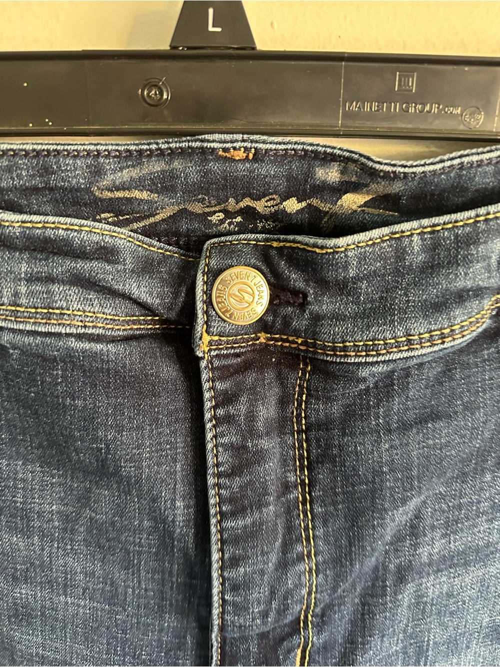 Seven7 Women's Dark Blue Slim Skinny Jeans - Picture 4 of 14